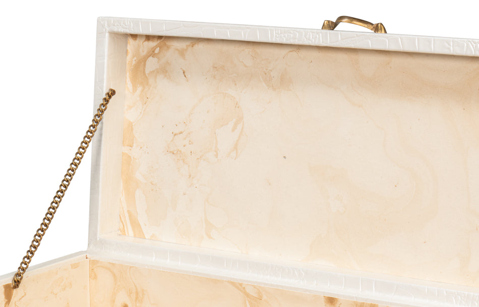 Lyle Leather Box Pearl