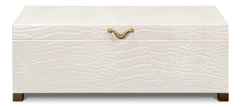Lyle Leather Box Pearl