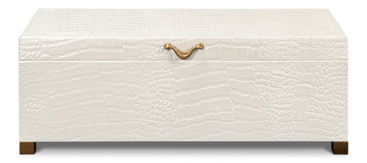 Lyle Leather Box Pearl