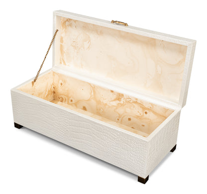 Lyle Leather Box Pearl