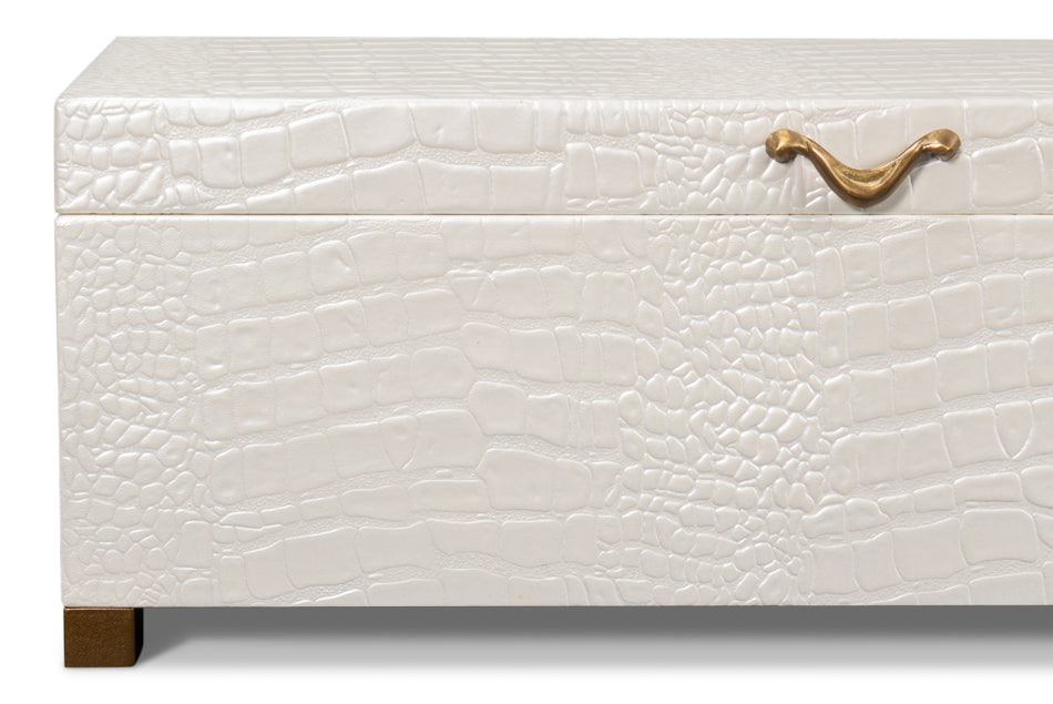 Lyle Leather Box Pearl