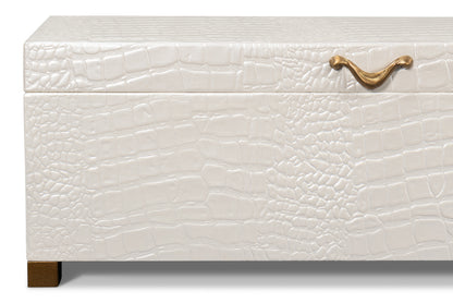 Lyle Leather Box Pearl