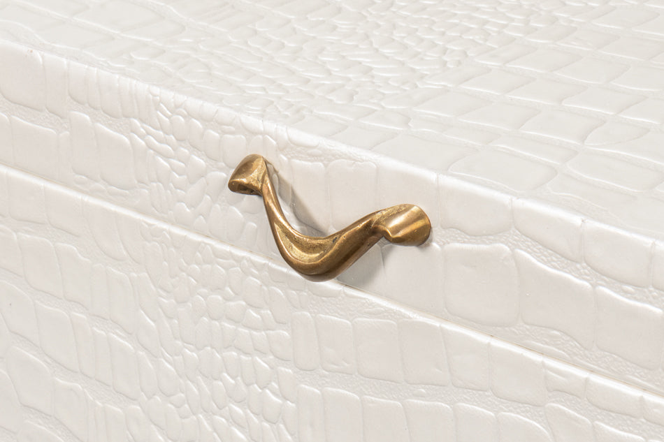 Lyle Leather Box Pearl