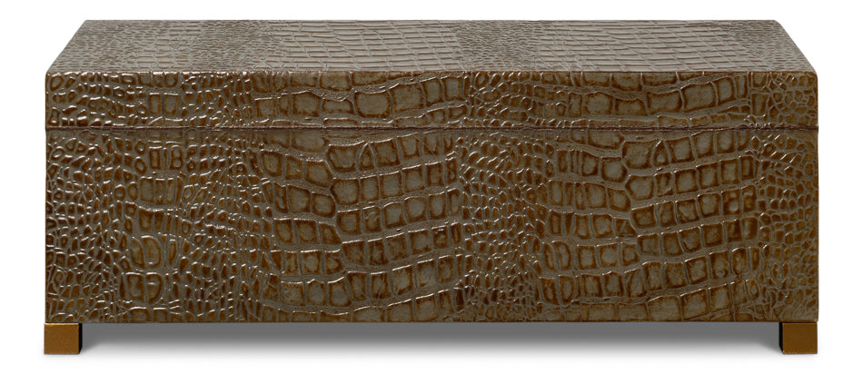 Lyle Leather Box Antique Green