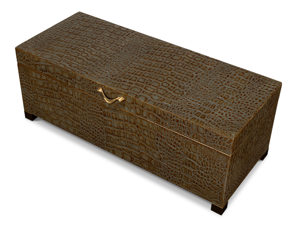 Lyle Leather Box Antique Green