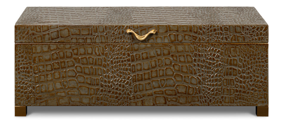 Lyle Leather Box Antique Green