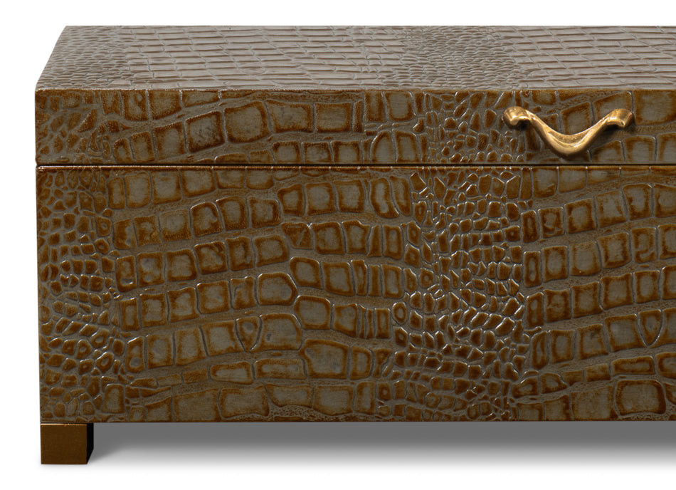 Lyle Leather Box Antique Green