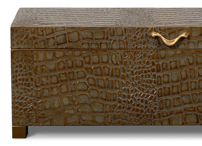 Lyle Leather Box Antique Green