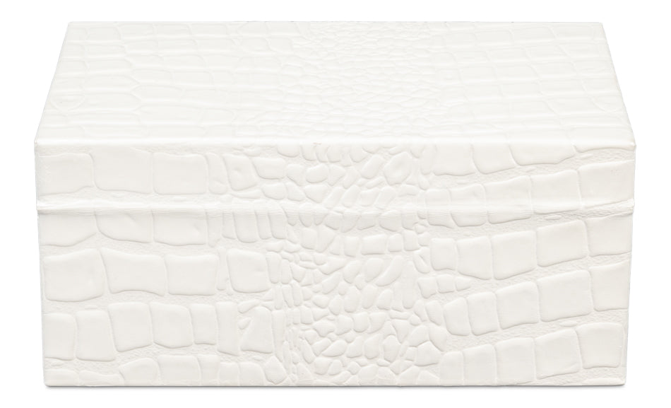 Candece Leather Box Pearl S/2