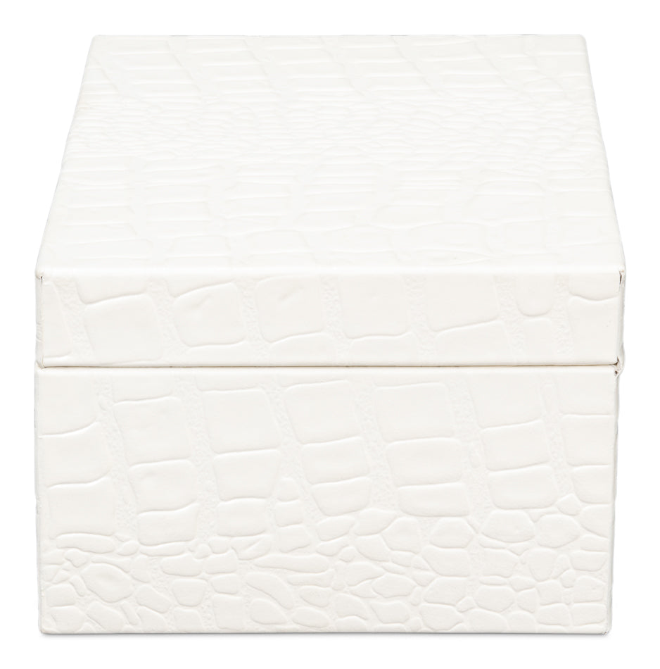 Candece Leather Box Pearl S/2