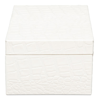 Candece Leather Box Pearl S/2