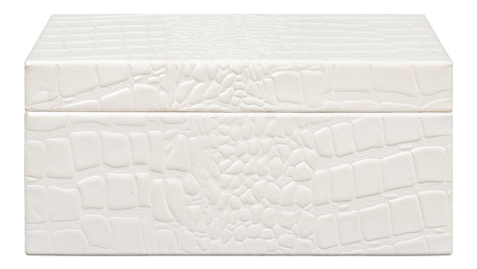 Candece Leather Box Pearl S/2