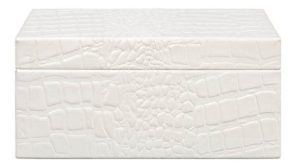 Candece Leather Box Pearl S/2