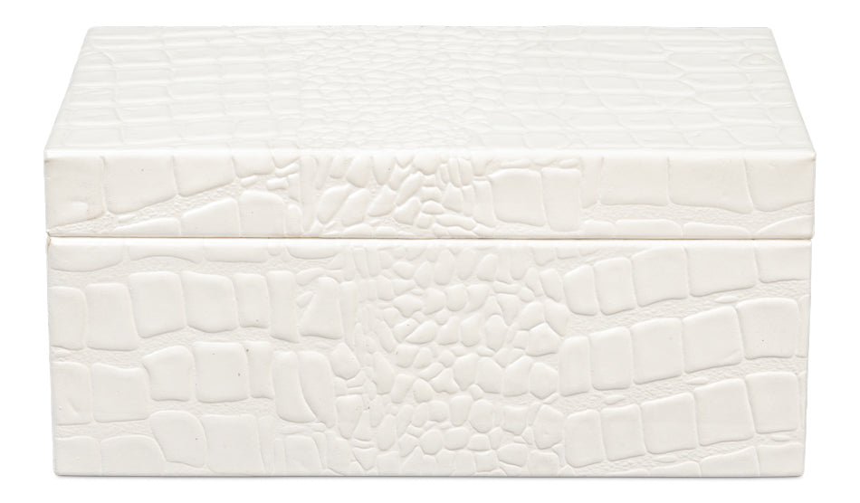 Candece Leather Box Pearl S/2