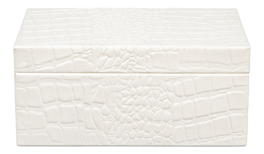 Candece Leather Box Pearl S/2