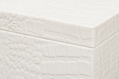 Candece Leather Box Pearl S/2