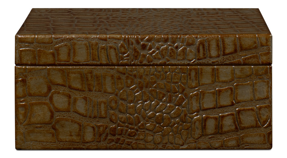 Candece Leather Boxantique Green S/2