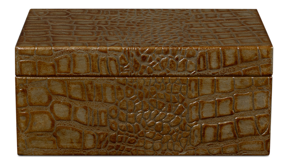 Candece Leather Boxantique Green S/2