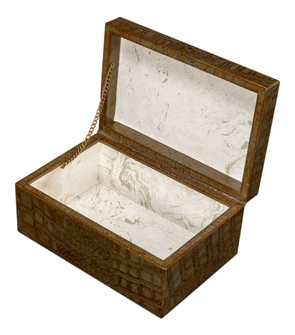 Candece Leather Boxantique Green S/2