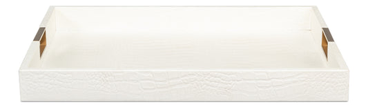 Norton Leather Traycroco Leather Pearl
