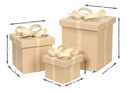 Ferrell Leather Holiday Boxess/3taupe