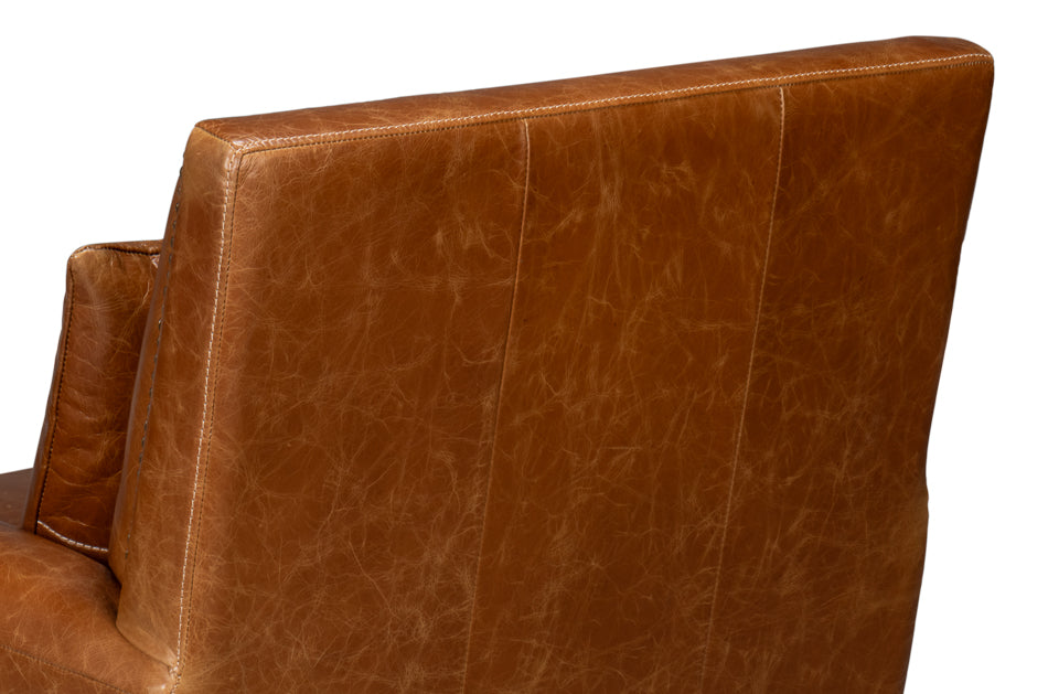 Dimity Distilled Leather Chairbrown