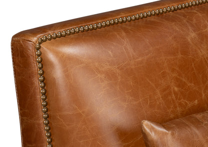 Dimity Distilled Leather Chairbrown
