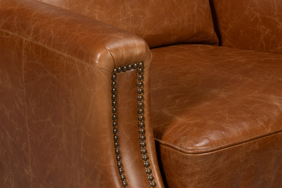 Dimity Distilled Leather Chairbrown