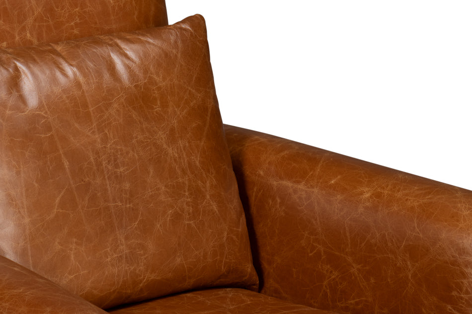 Dimity Distilled Leather Chairbrown