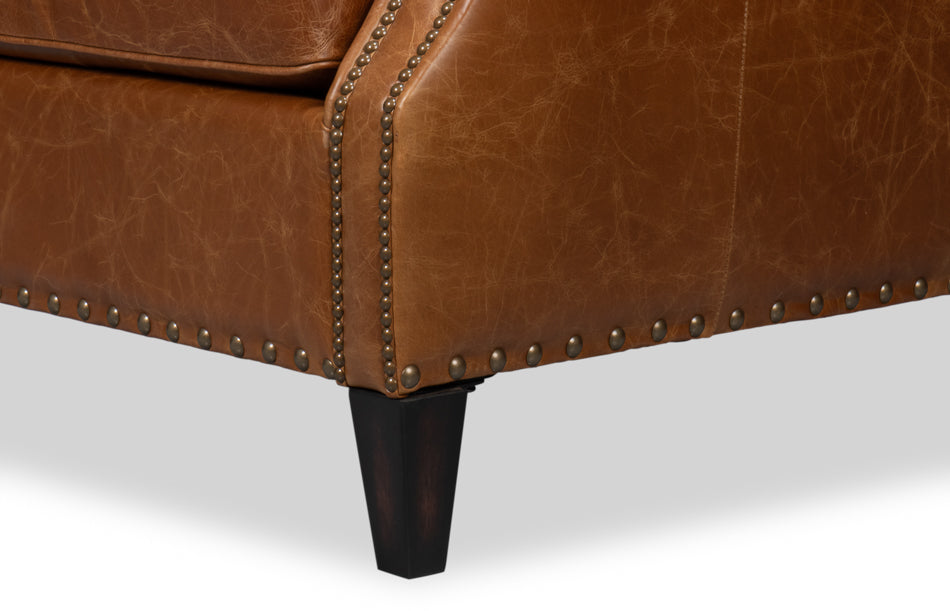 Dimity Distilled Leather Chairbrown