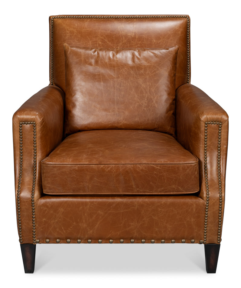 Dimity Distilled Leather Chairbrown