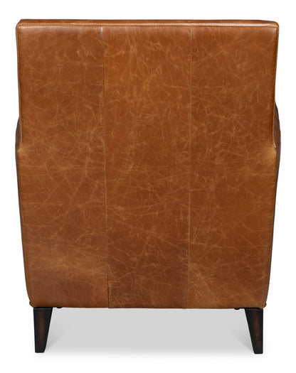 Dimity Distilled Leather Chairbrown
