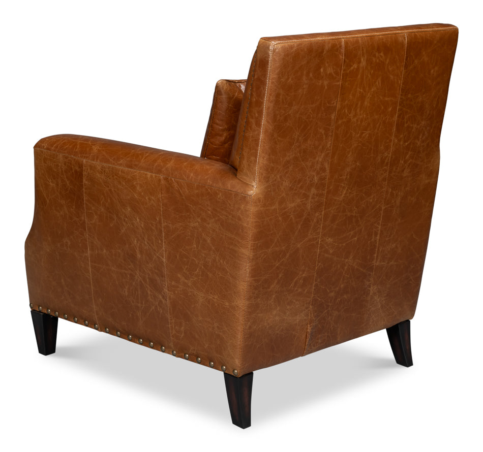 Dimity Distilled Leather Chairbrown