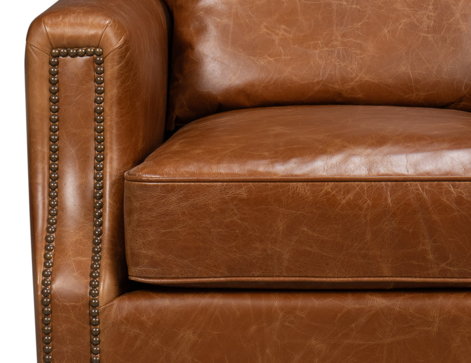 Dimity Distilled Leather Chairbrown