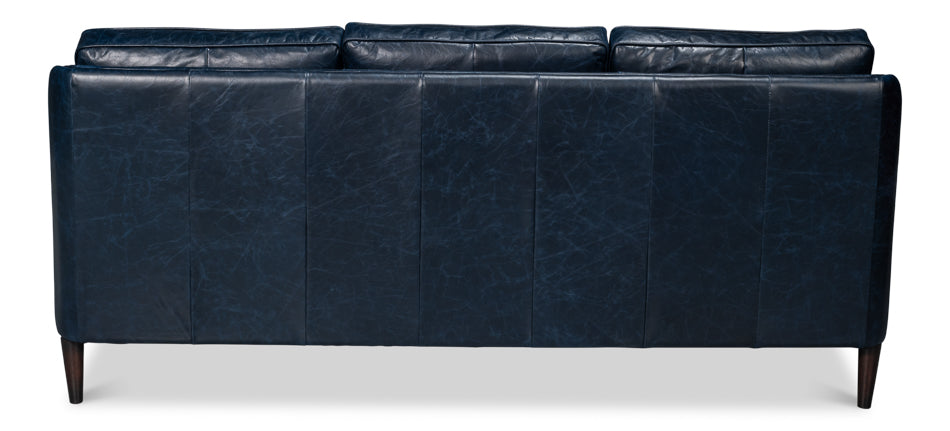Alehandro Leather Sofa Chateau Blue