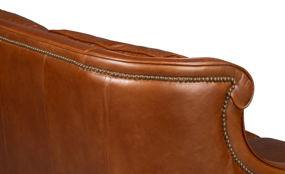 Philipe Distilled Leather Sofabrown