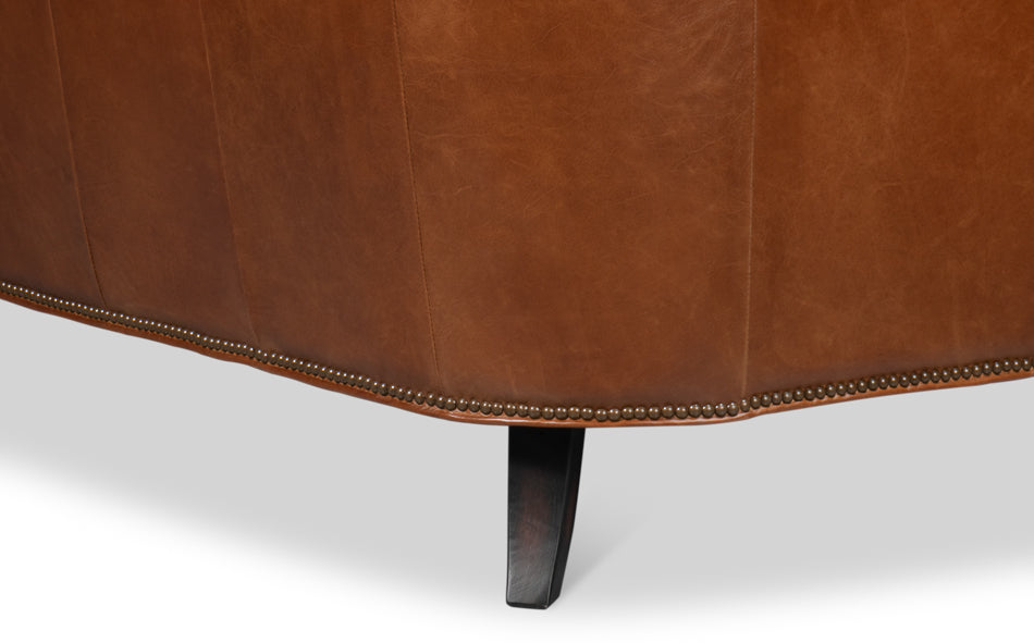 Philipe Distilled Leather Sofabrown