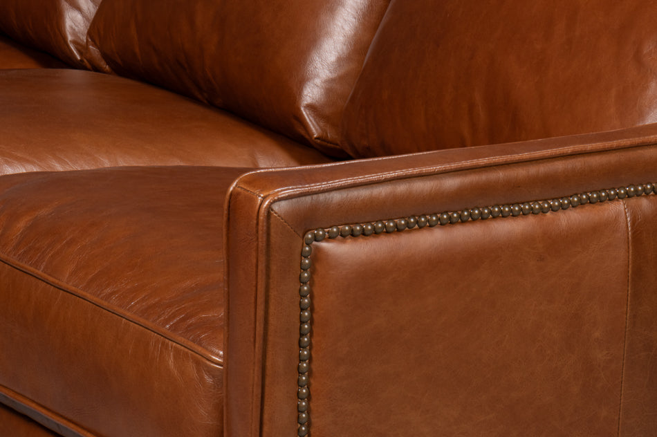 Philipe Distilled Leather Sofabrown