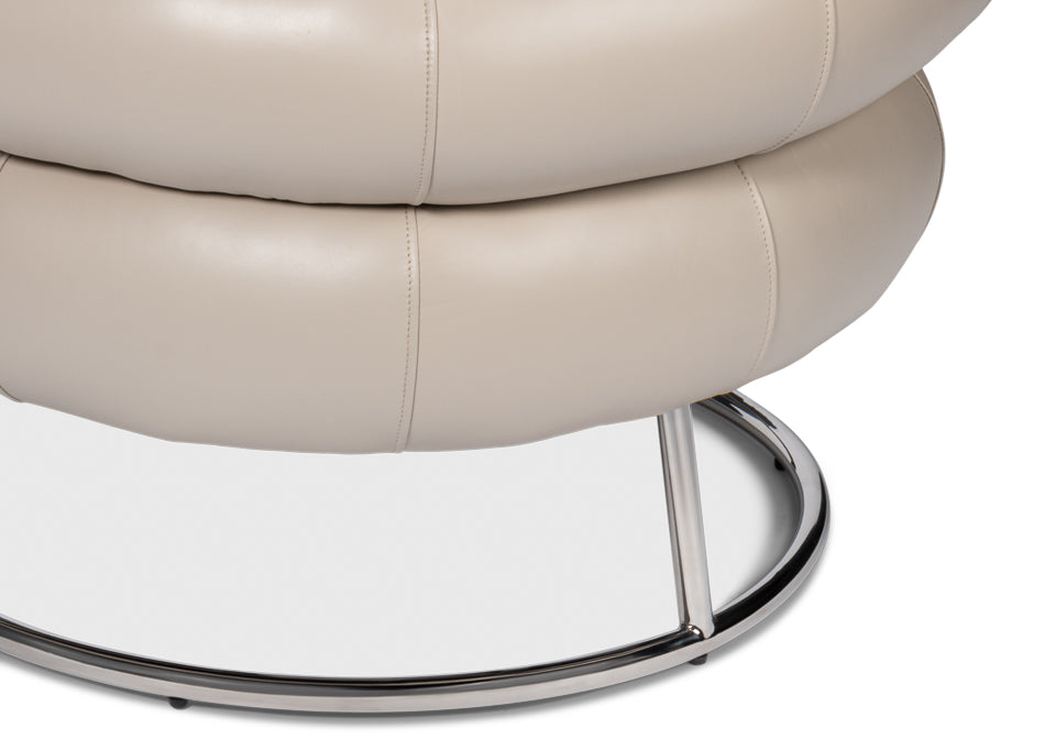 Rondo Occasional Leather Chairwhite
