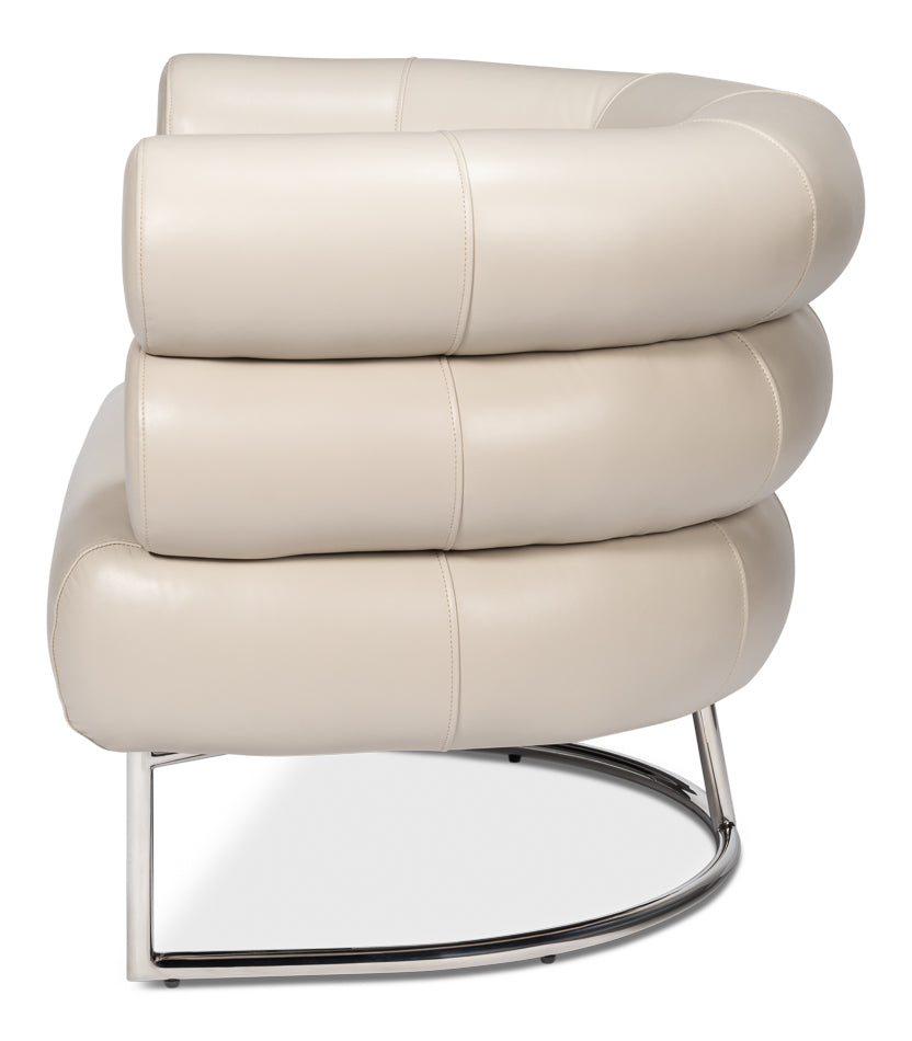 Rondo Occasional Leather Chairwhite