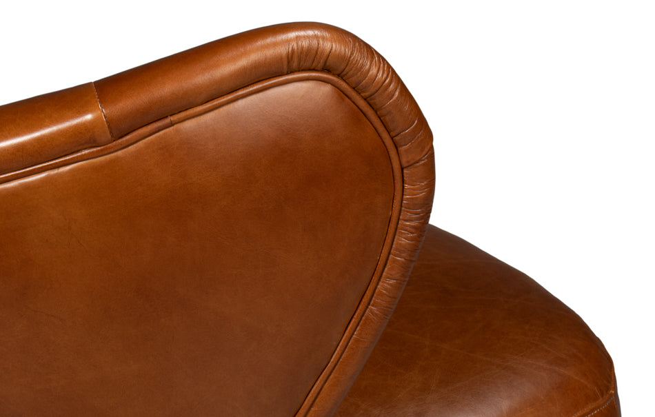 Diddy Leather Chair Havana Brown