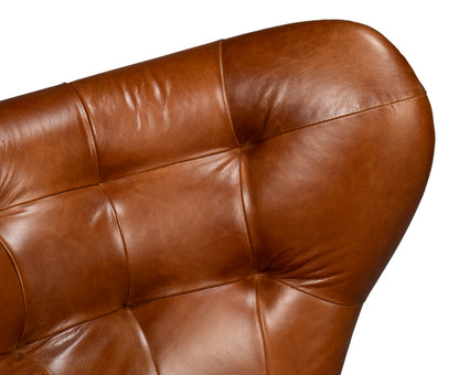 Diddy Leather Chair Havana Brown