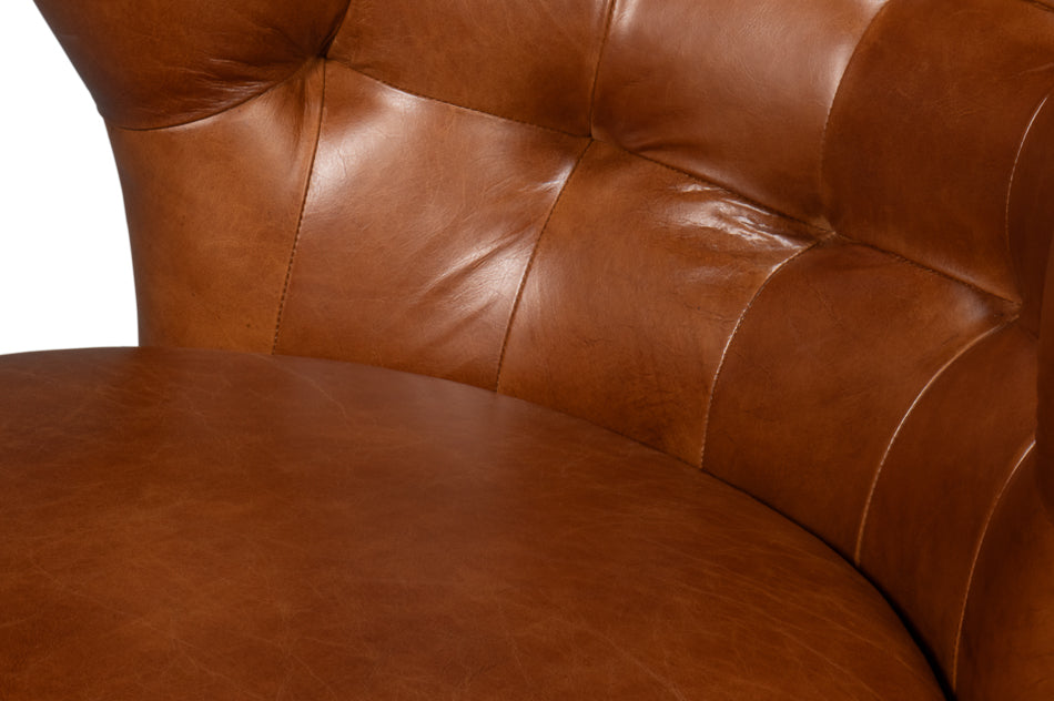 Diddy Leather Chair Havana Brown