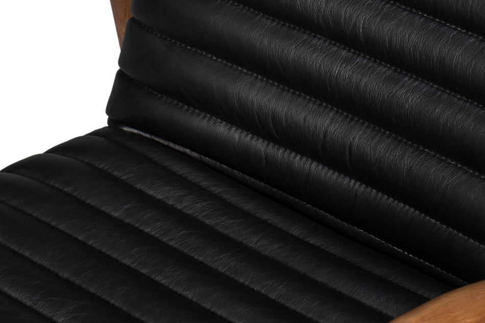 Singletary Leather Chair Onyx Black