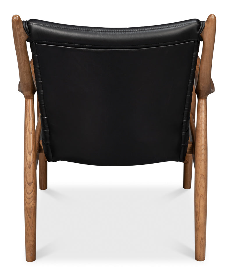 Singletary Leather Chair Onyx Black