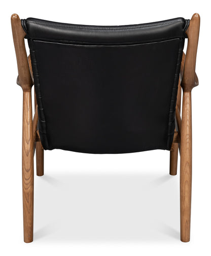 Singletary Leather Chair Onyx Black