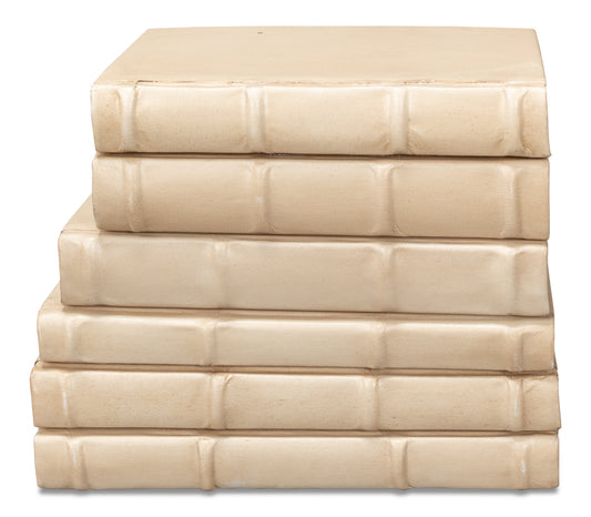 Books Set Of 12 Antique White