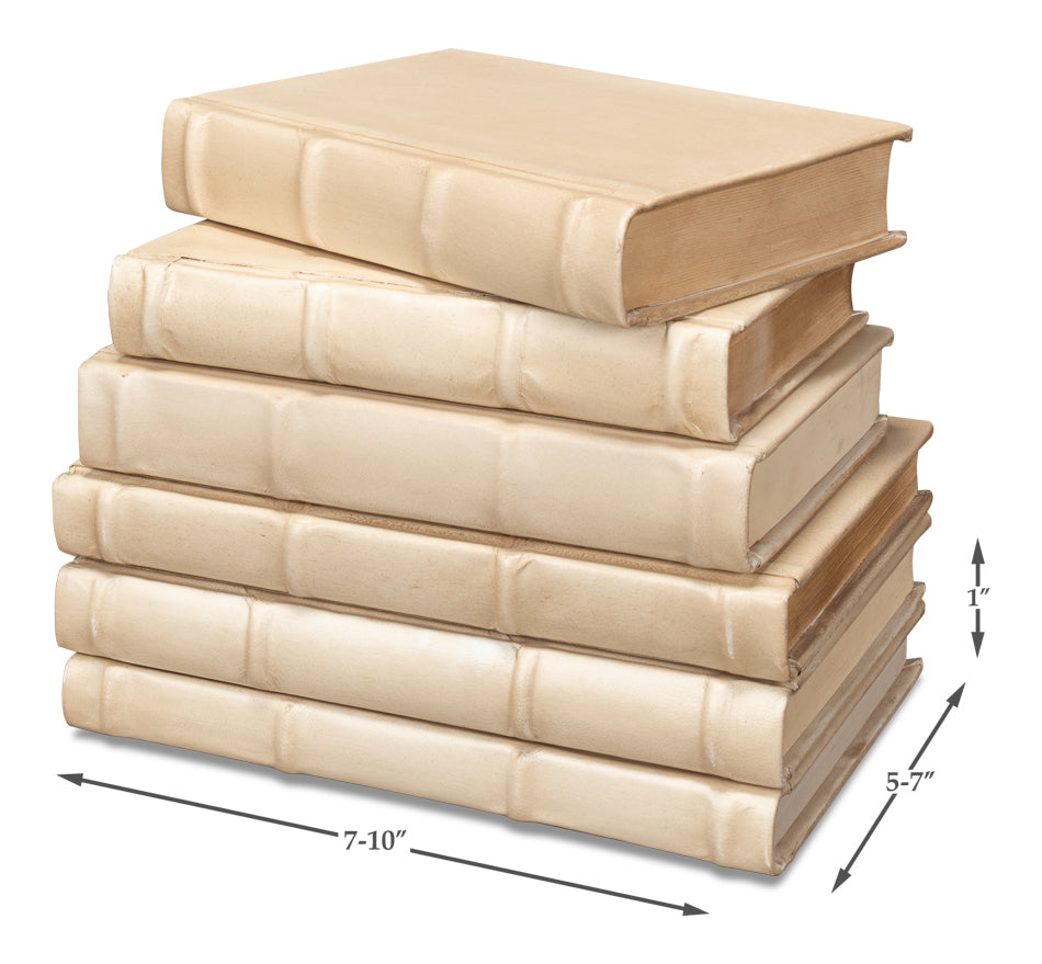Books Set Of 12 Antique White