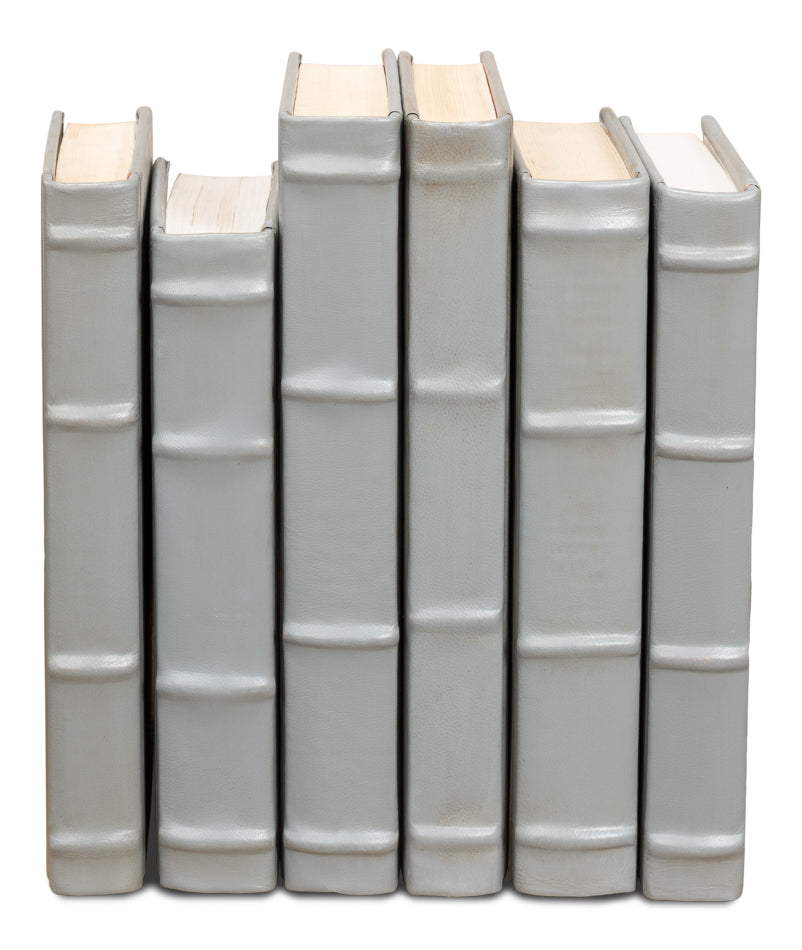 Books Set Of 12 Antique Grey
