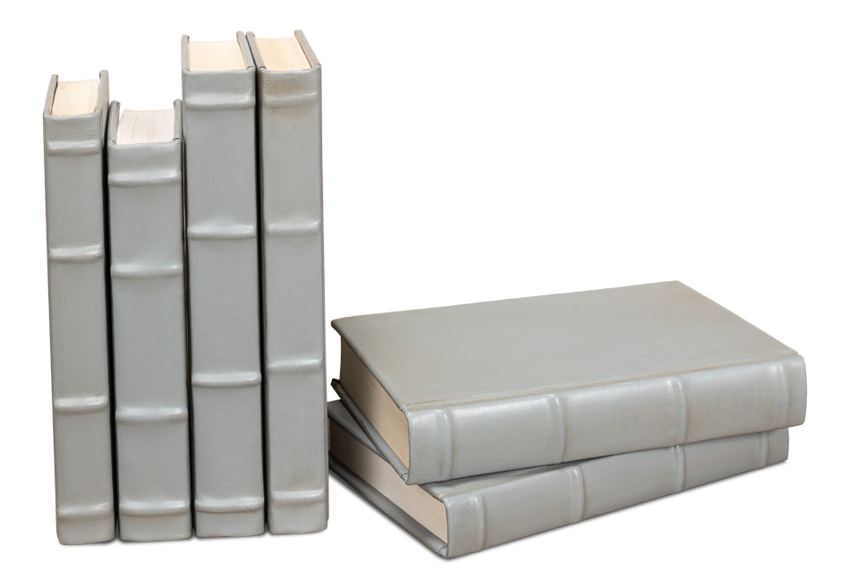 Books Set Of 12 Antique Grey